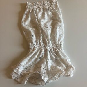 Girls strapless romper coverup